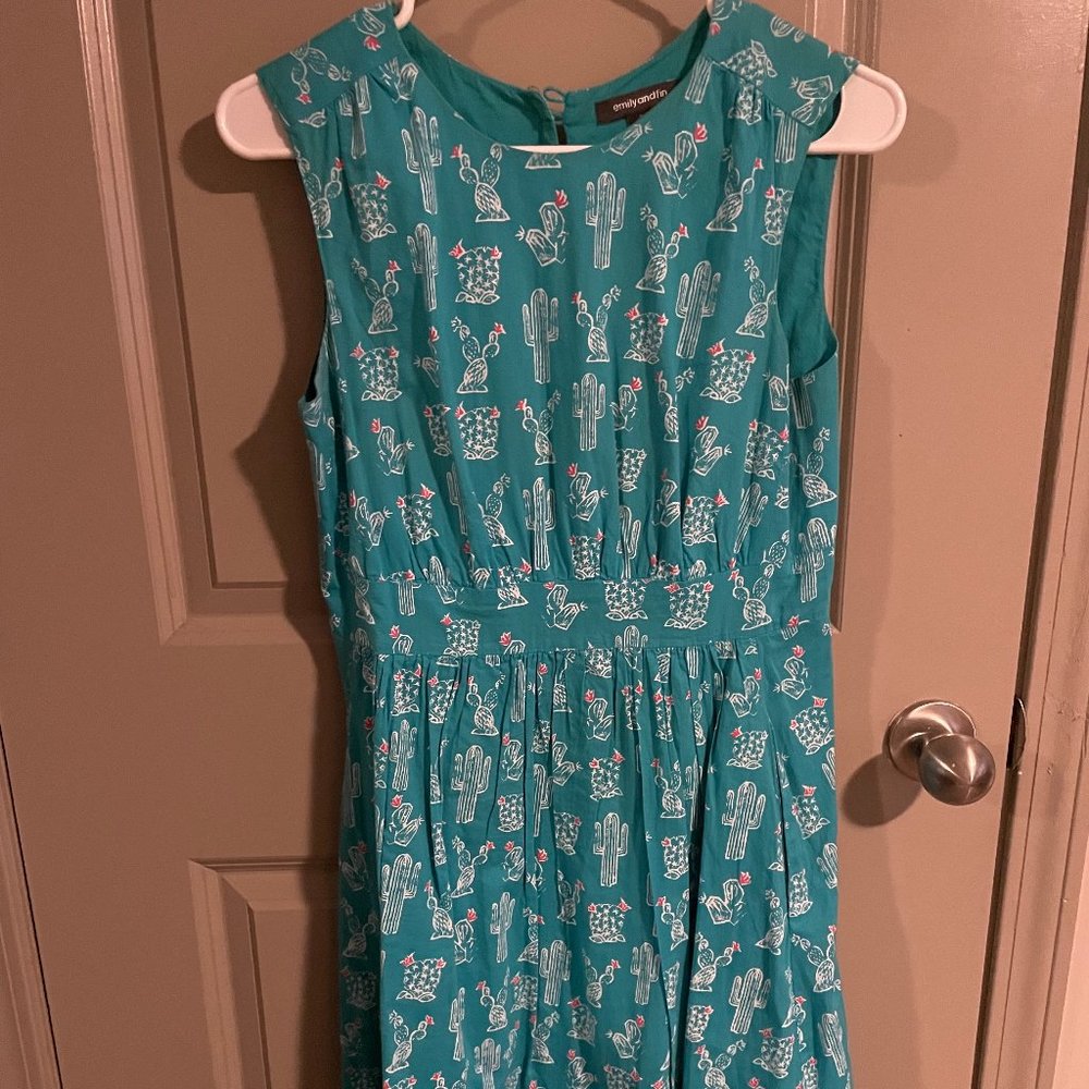 Modcloth Emily and Fin Lucy Cactus Dress